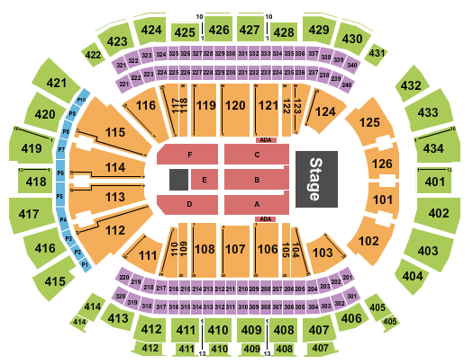 Toyota Center Trans-Siberian Orchestra Seating Chart
